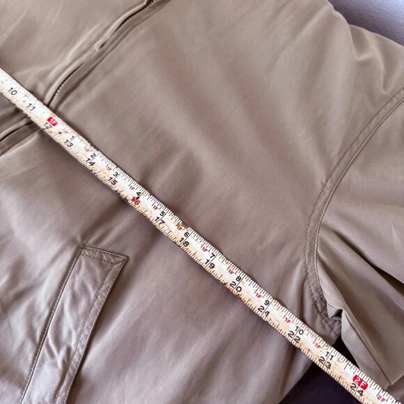 Buck Mason Men’s Oil Cloth Bomber Jacket Size Large Sergeant Air Force Navy - Picture 6 of 8